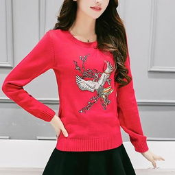 诺威羊秋冬装新款2025圆领韩版女装针织衫镂空甜美毛衣长袖套头